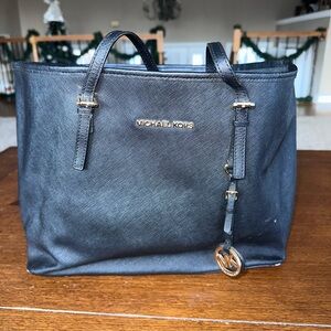 Michael Kors Black Leather Tote